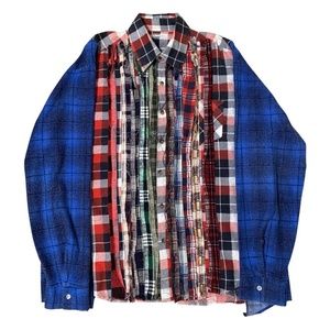 Rebuild by Needles patchwork flannel shirt